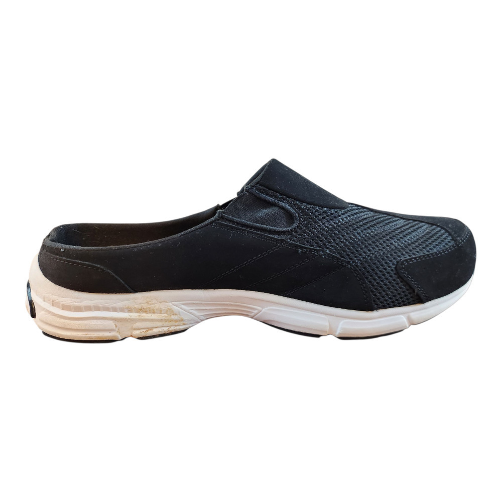 KIng Size mens slip on shoes sz 13W black white comfort slide 15049 - Picture 8 of 11
